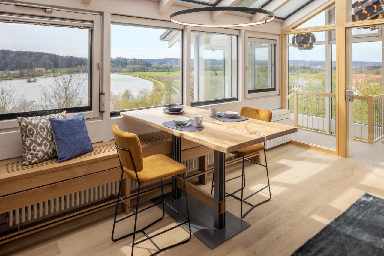 Stille X Weite - Hochwertige Wohnung Mit See-Panorama Kronburg Exterior foto